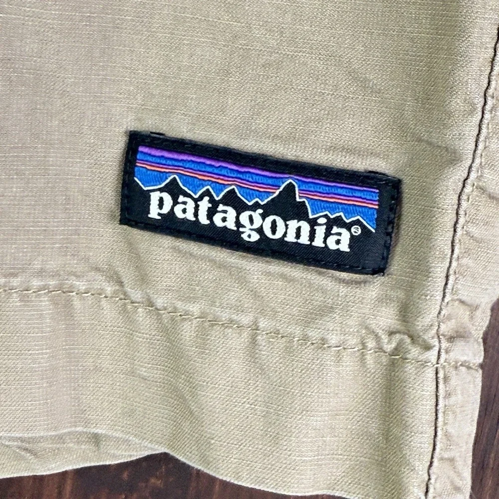 Patagonia Lightweight‎ All Wear Hemp Shorts Organic Cotton Khaki Beige Mens 34 - Picture 3 of 8
